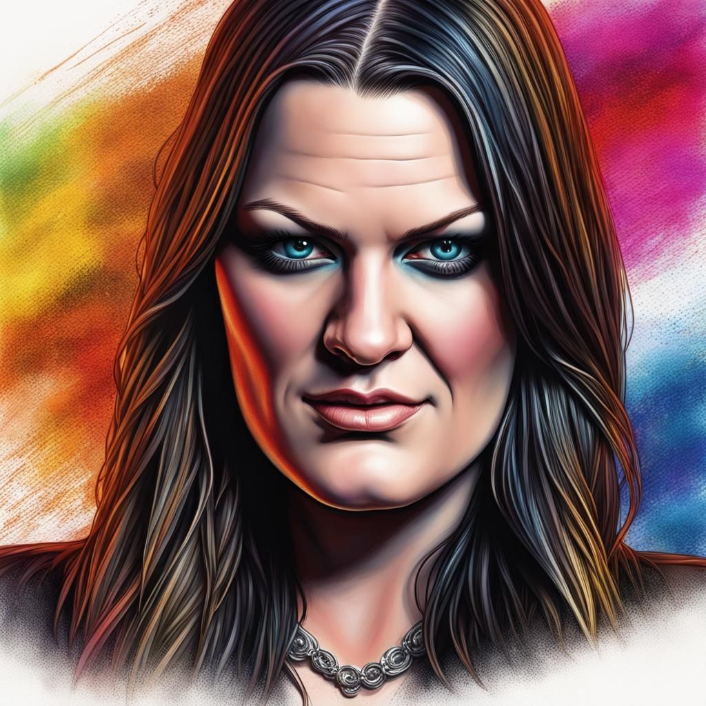 Floor Jansen portrait - AI Generated Artwork - NightCafe Creator