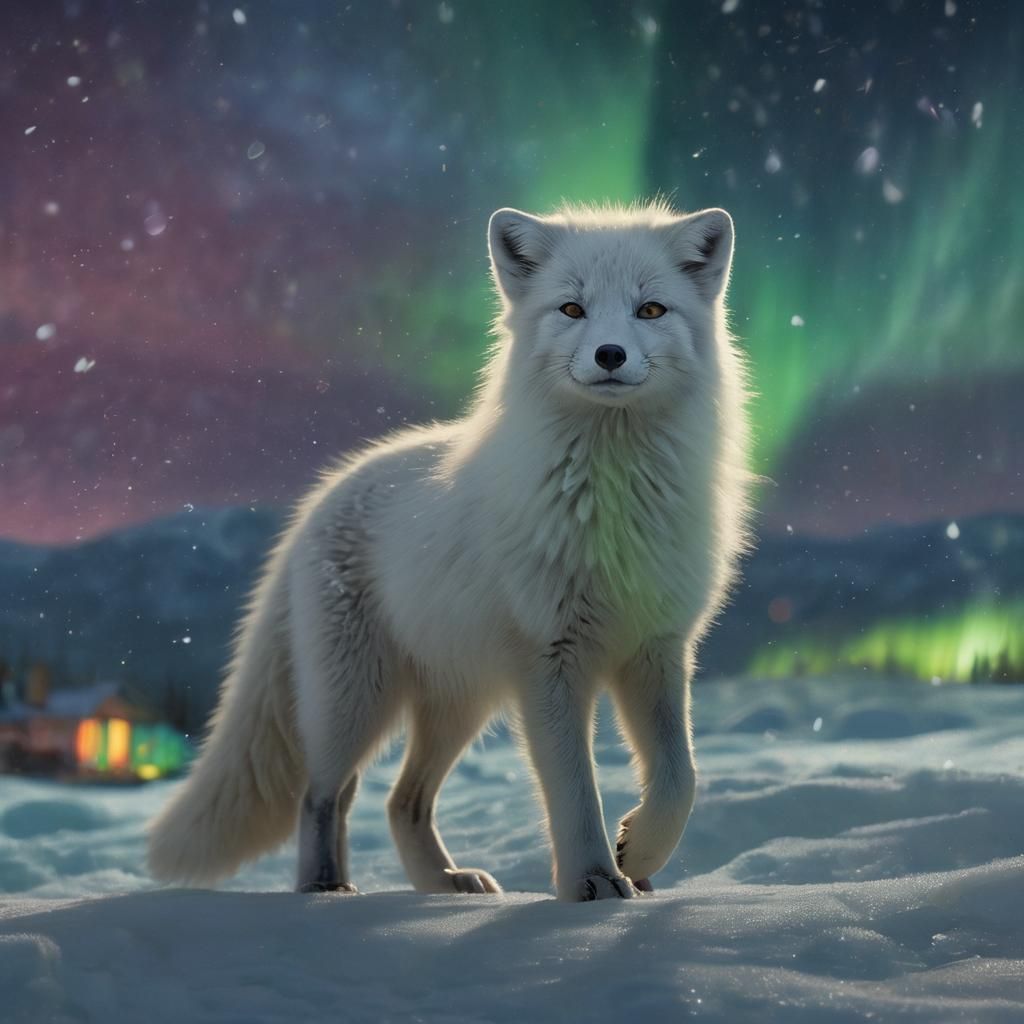 Artic Fox  by @Amrita
