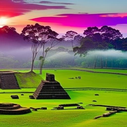 Mayan temple in the jungle