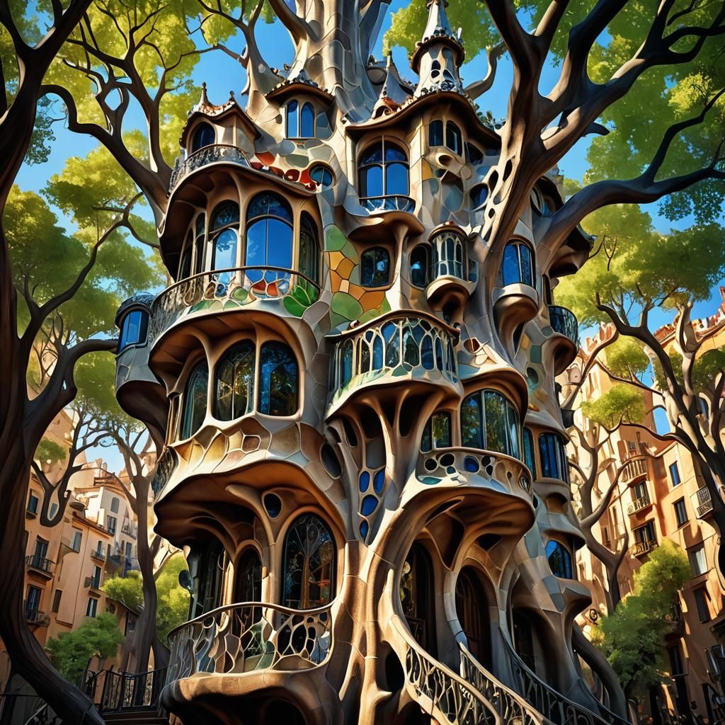 Gaudi Tree House  by @Drubibu