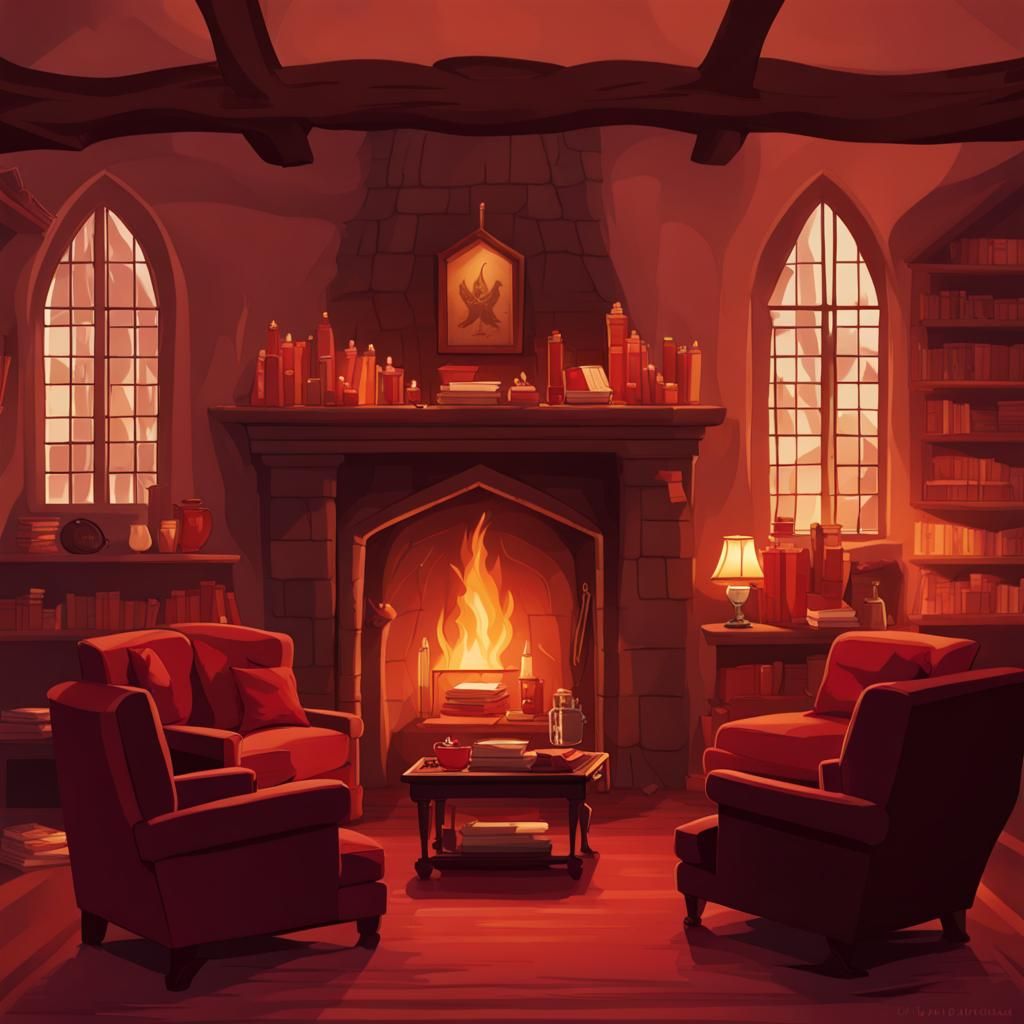 Gryffindor Common Room1 Ai Generated Artwork Nightcafe Creator