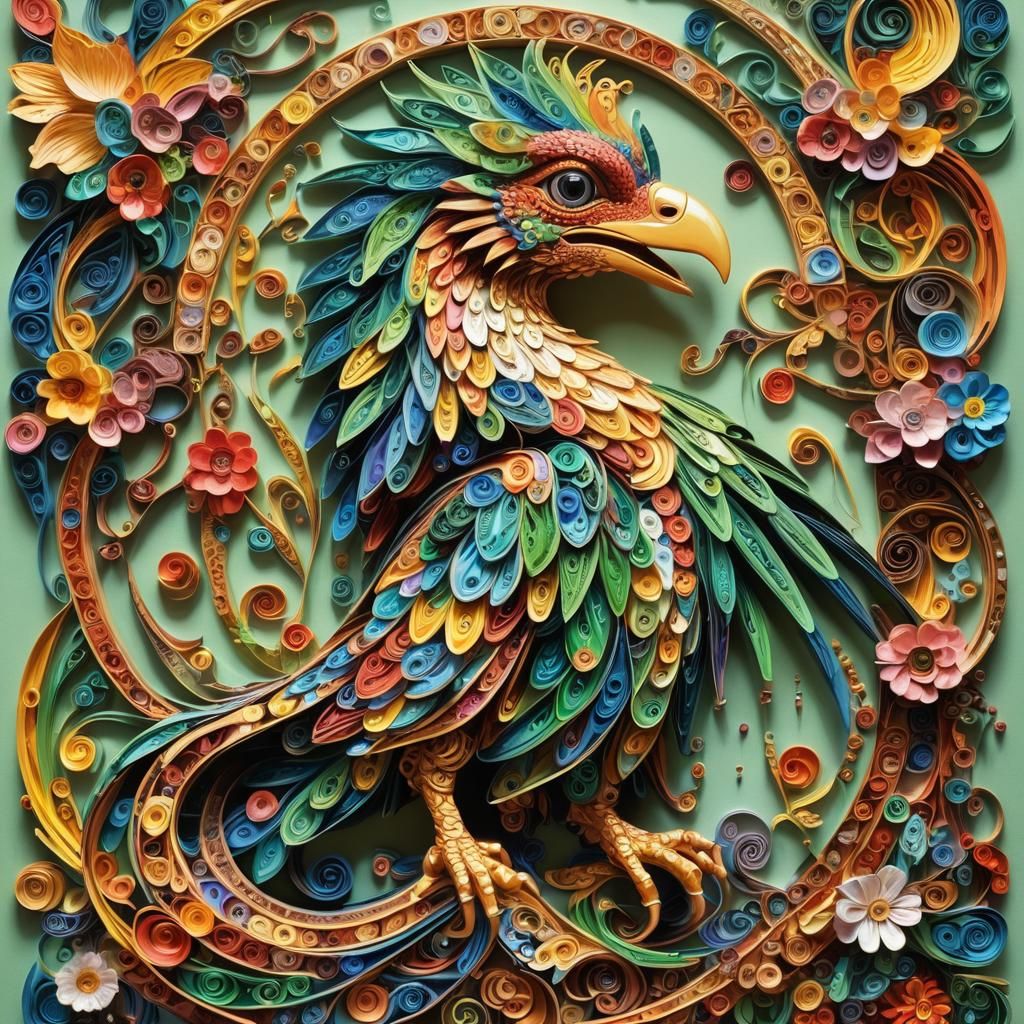 Quirky querulous quilled Quetzalcoatl. Greg Rutkowski, Josephine Wall, Gustav Klimt, alphonse mucha. ...  by @Yael 