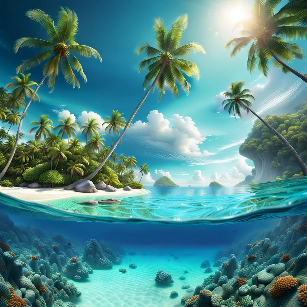 tropical island