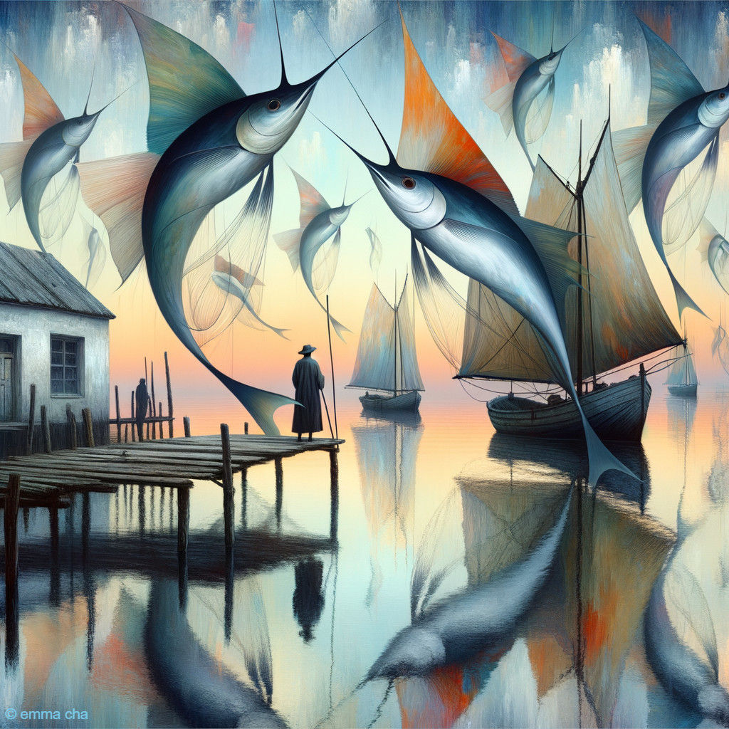 On the pier dreaming of a miraculous catch