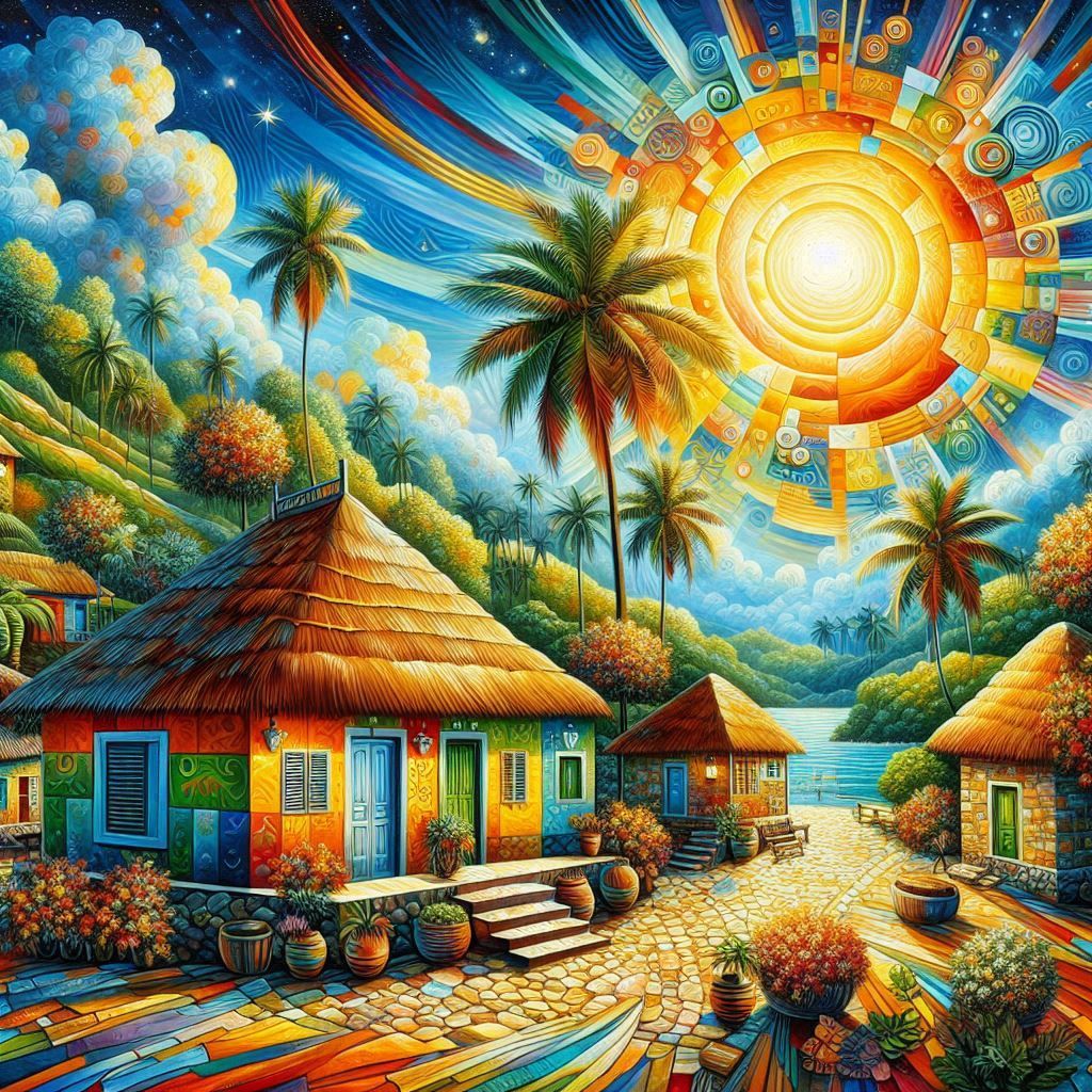 Sunny morning in the village ...