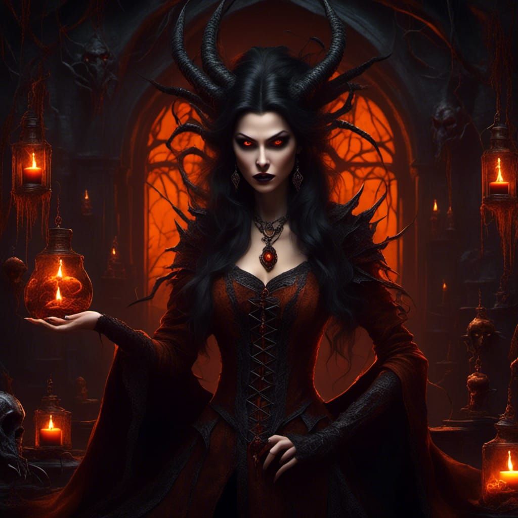 <lora:Dark Witch Style:1.0>