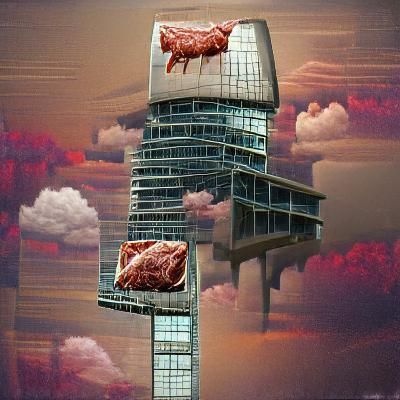 Meat skyscraper