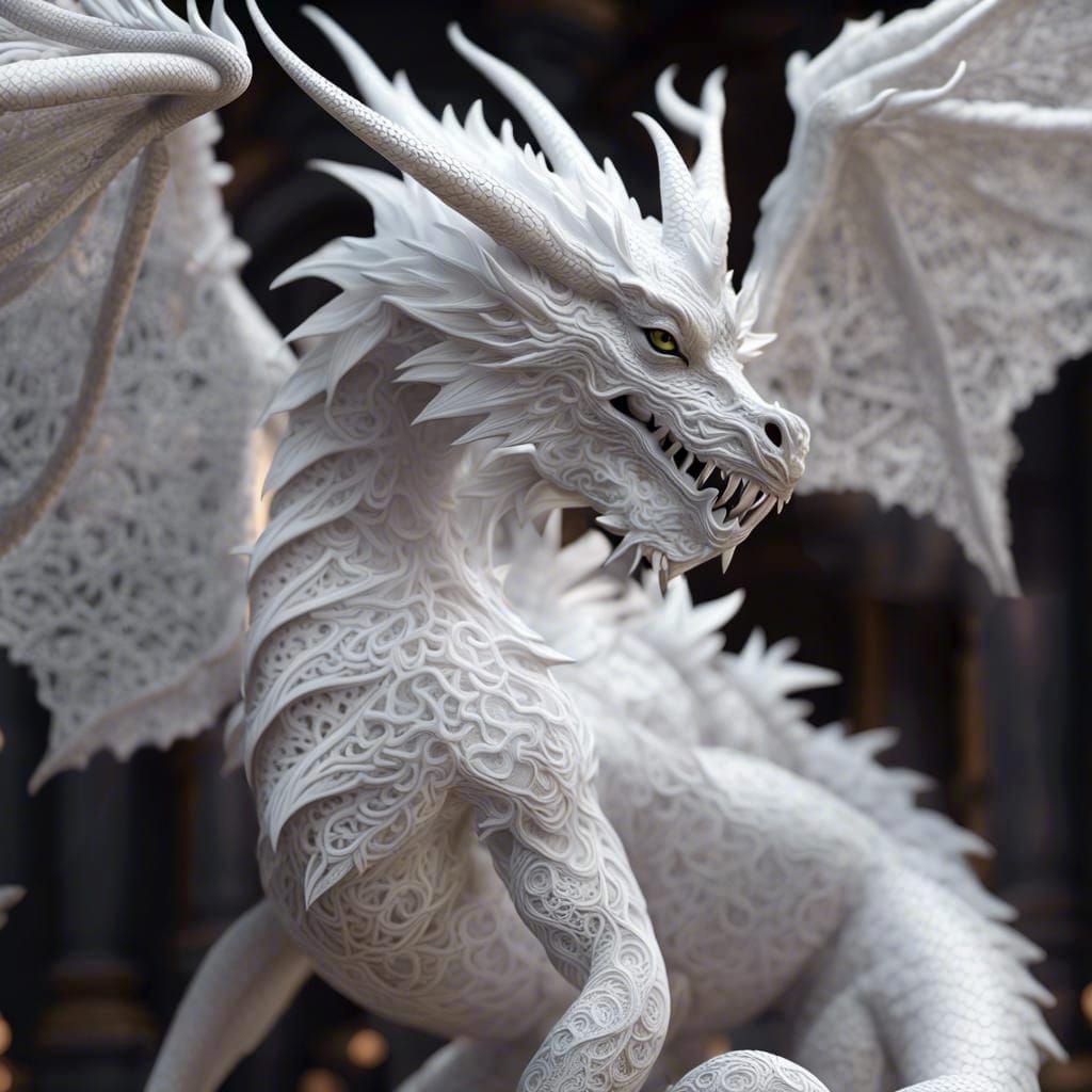 Lace Dragon   by @MoogleMeg