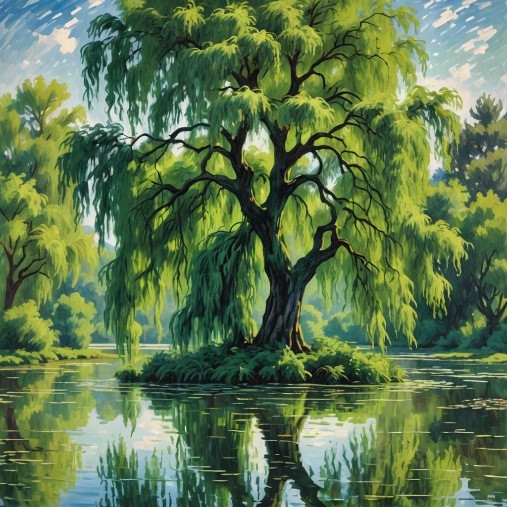 The Old Weeping Willow  by @MommaKitty