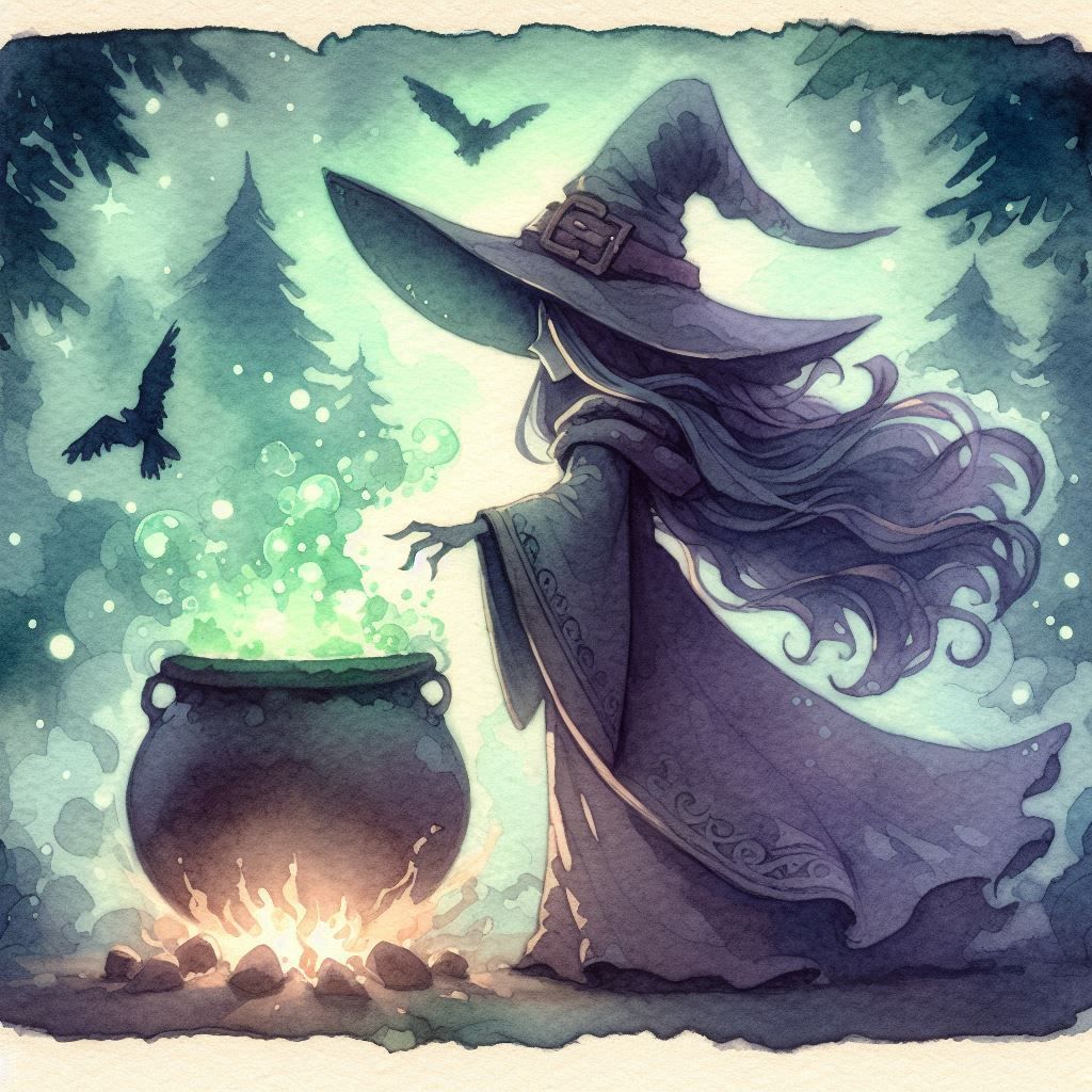 watercolor witch-- 03