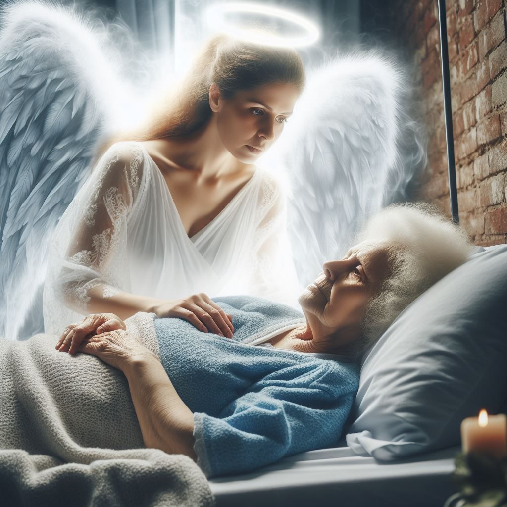 The old woman and the angel