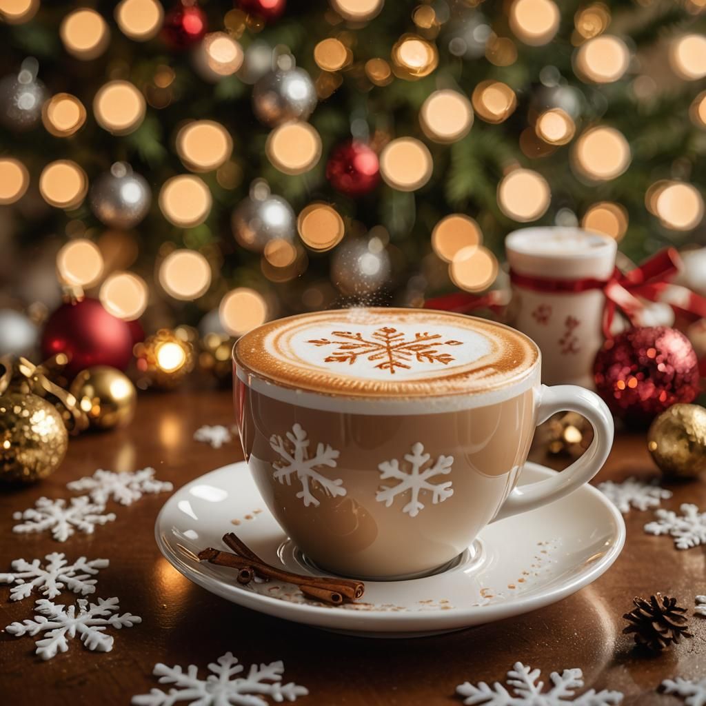 Snowflake latte   by @Plats