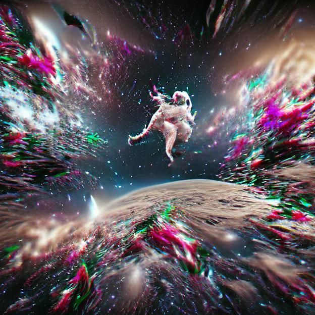 Jumping into space 8k resolution