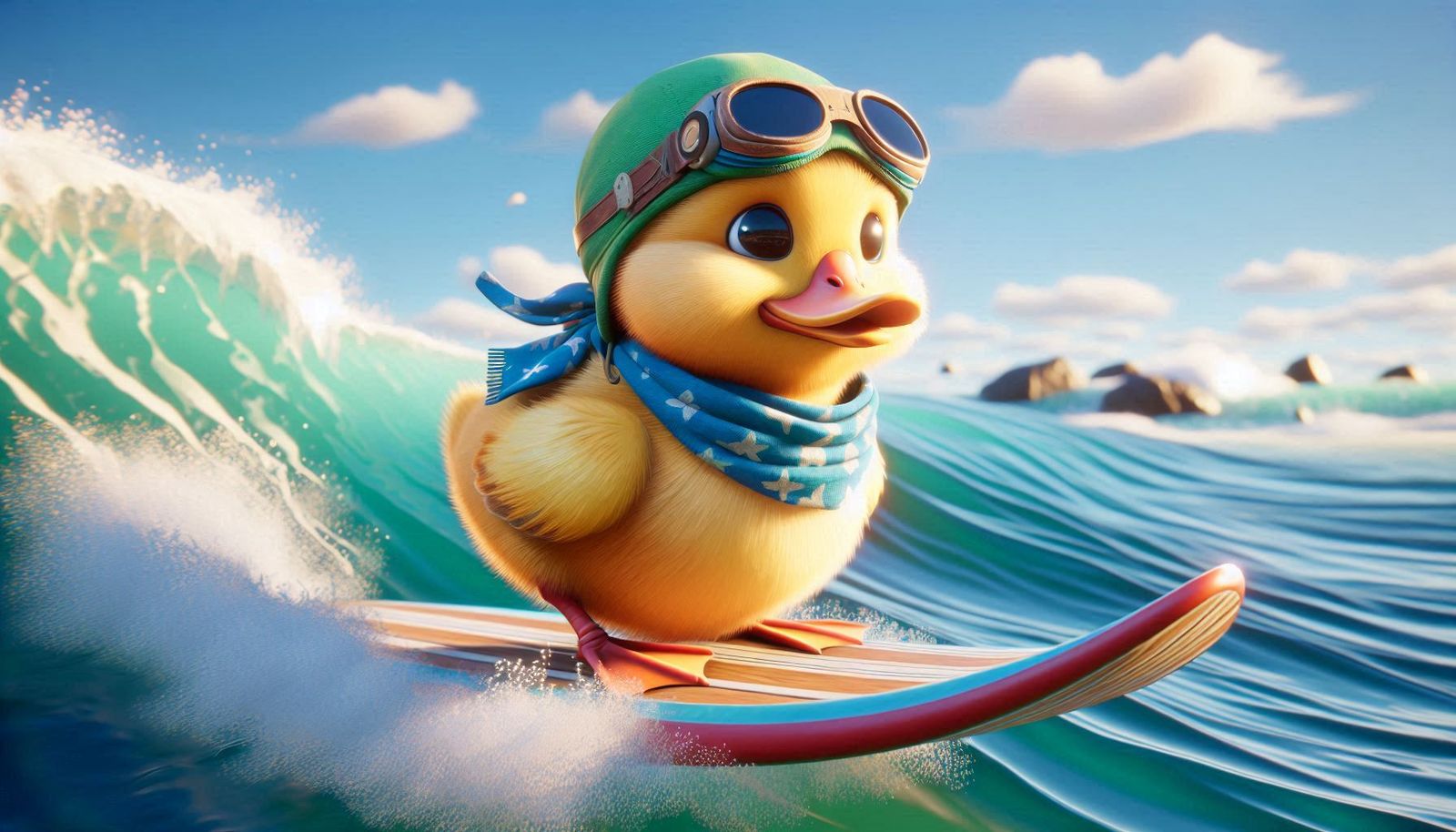 DUCK. SURFING.