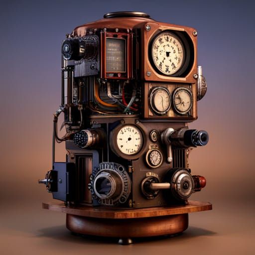 1930's sci-fi computer, 8k resolution, a masterpiece, 35mm ...