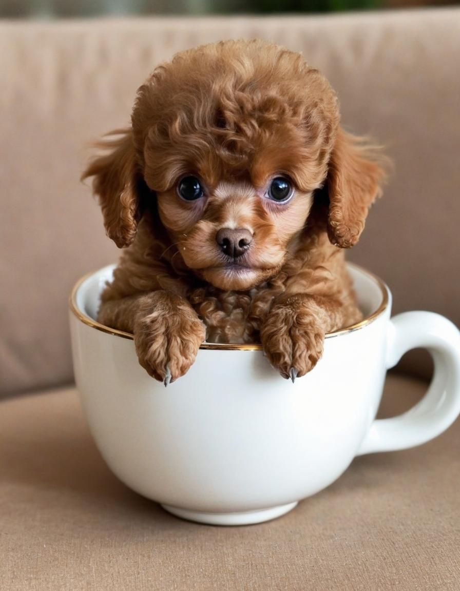 Poodle on sale cup tea