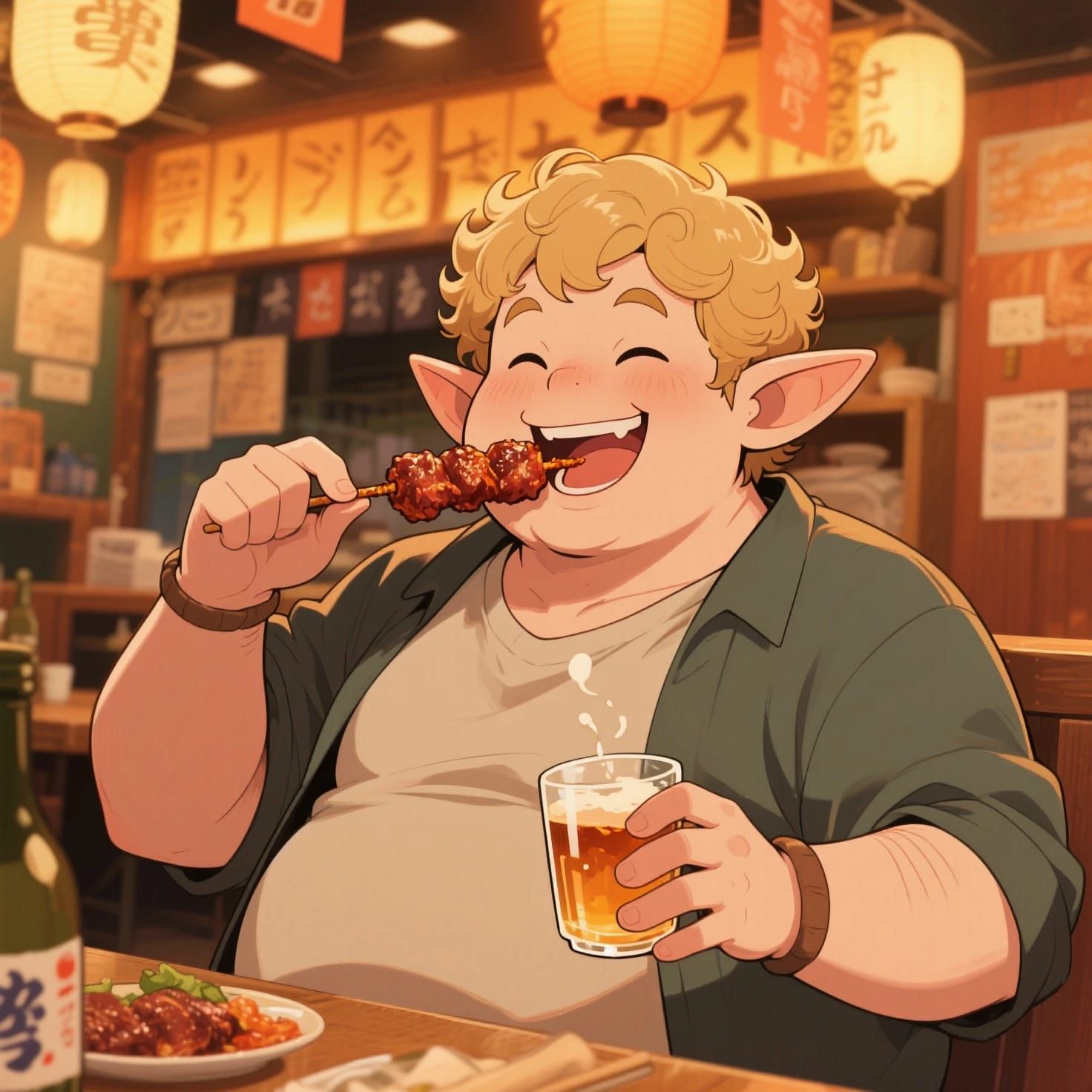 Elf Angelo at the Izakaya