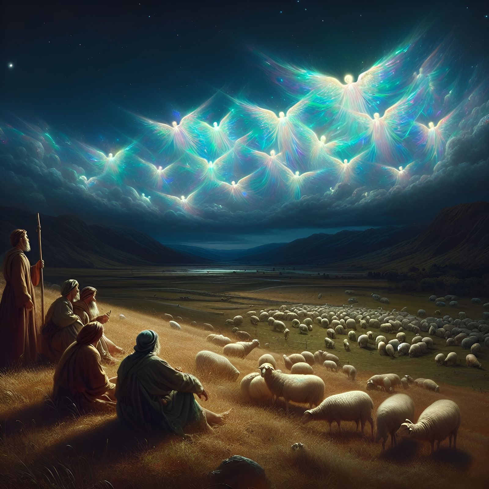 Host of Angels Appear to Shepherds