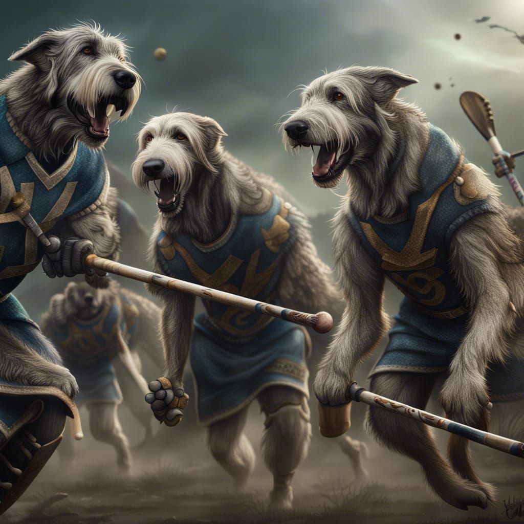 The Lacrosse Wolfhounds  by @lizardly 