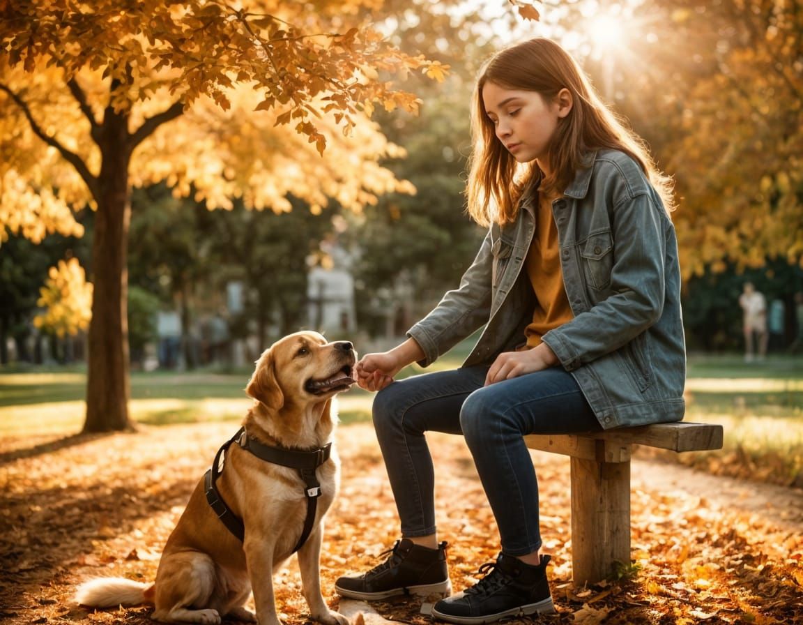 Service dog and loyal friend  by @Nimbus