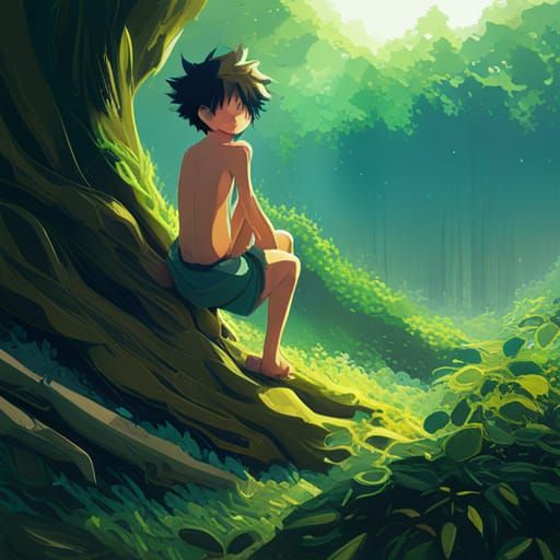 shirtless deku - AI Generated Artwork - NightCafe Creator