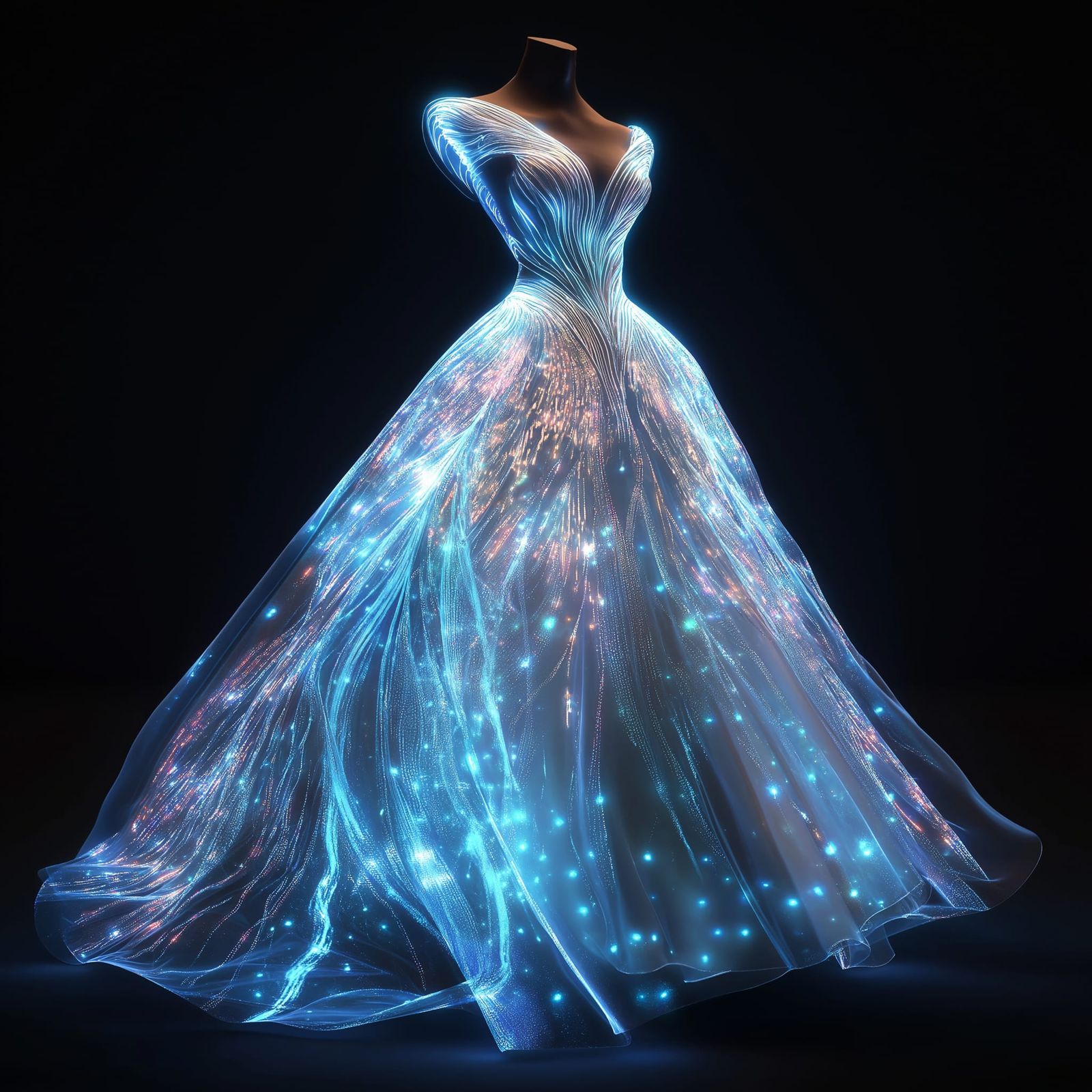 Holographic Wedding Dress