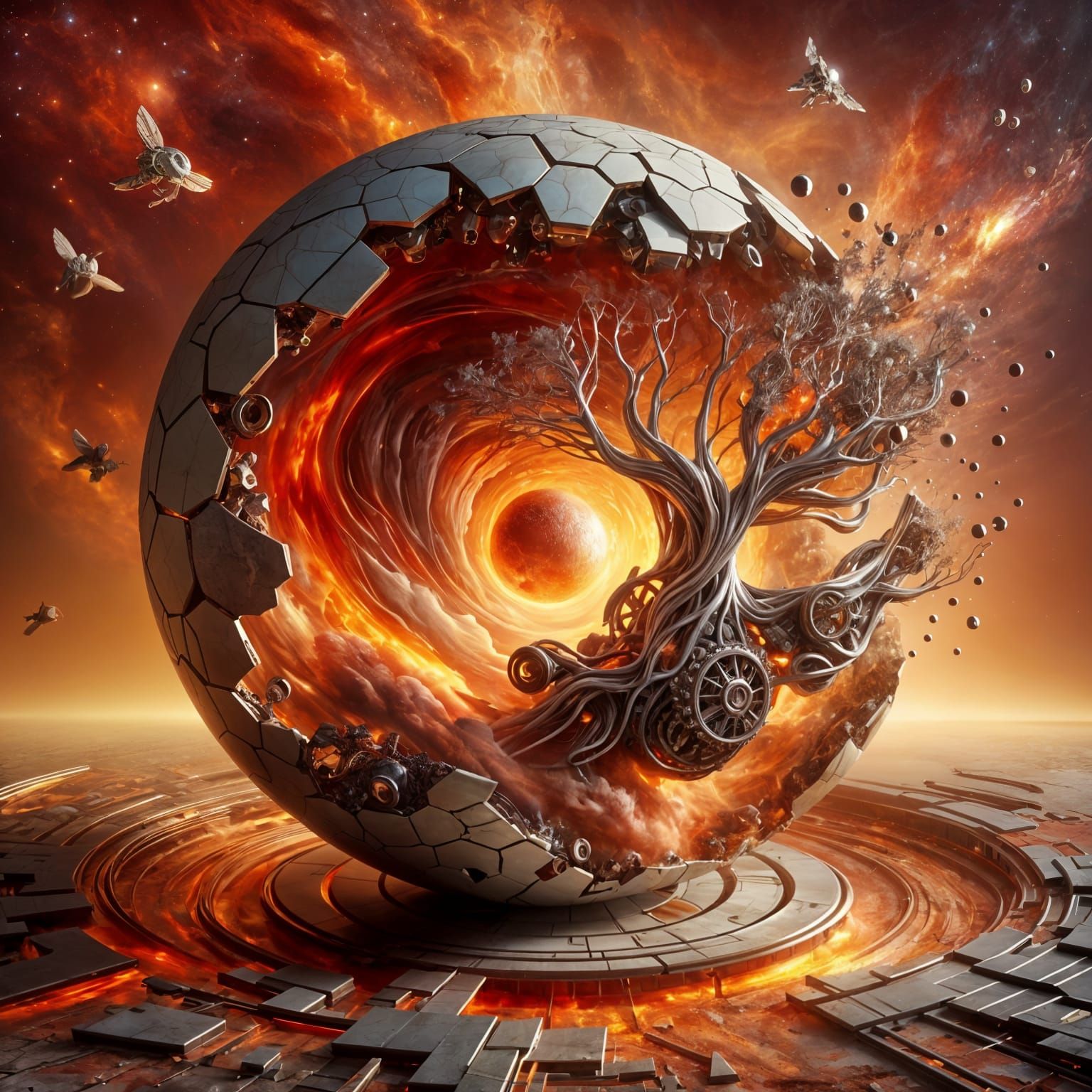 Fractured Dimensions  by @Sharon B