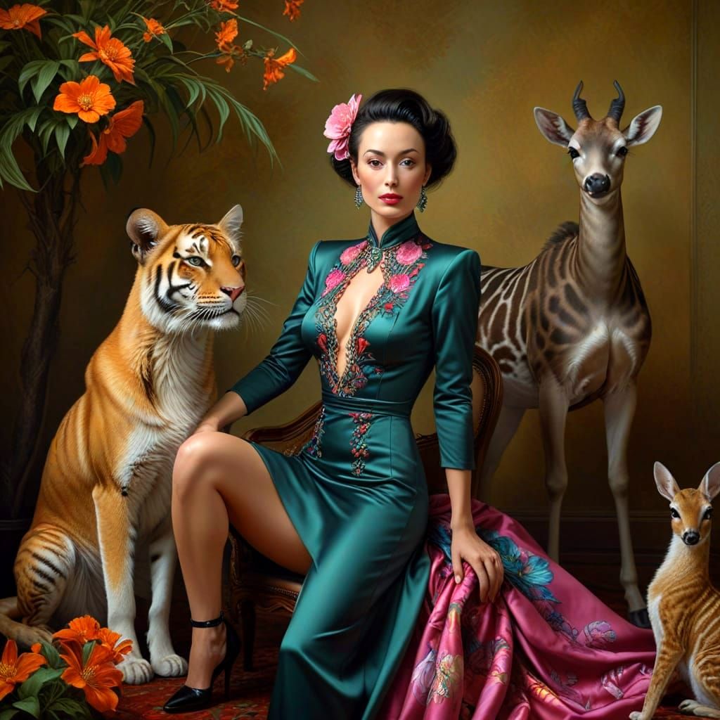 Ethereal Glamour: A Stunning Portrait of a Modern Urbanite