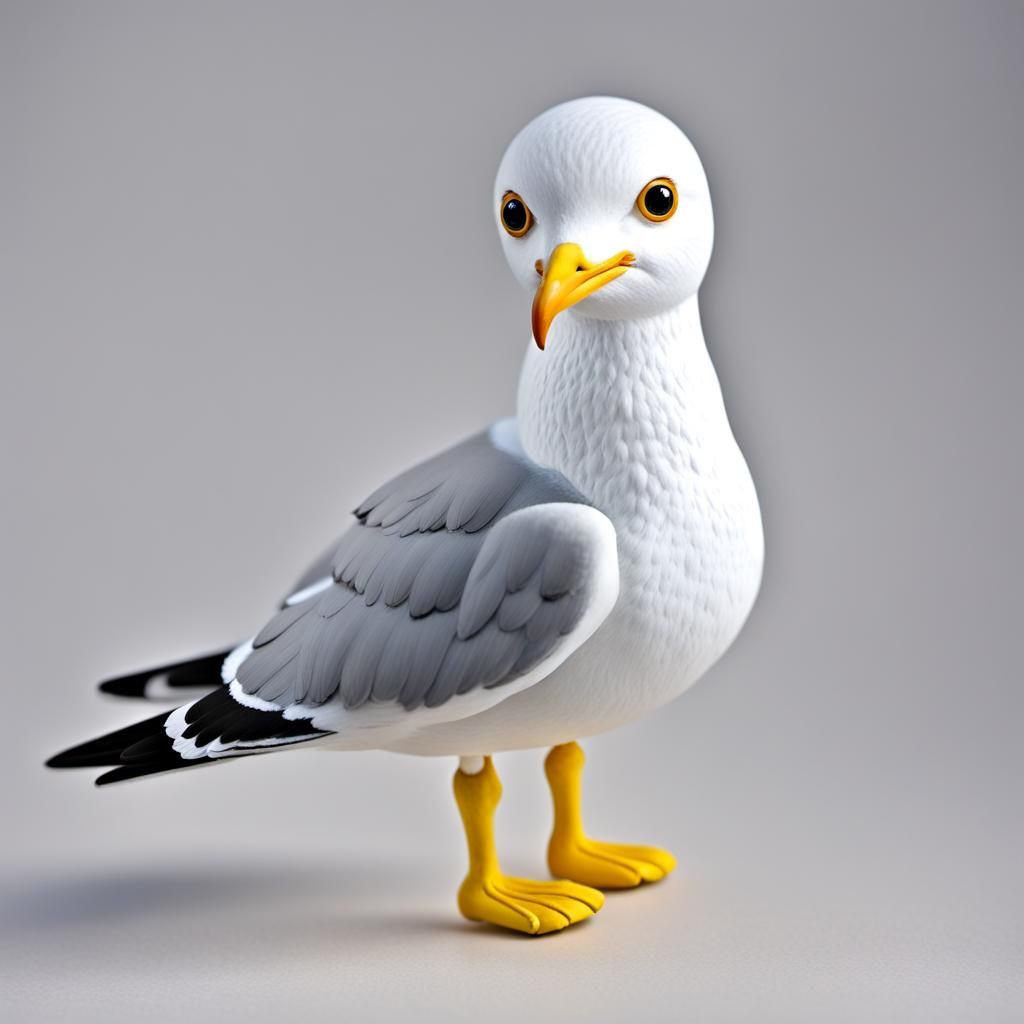 Bobble-head doll of a seagull