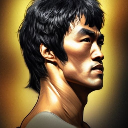 bruce lee - AI Generated Artwork - NightCafe Creator