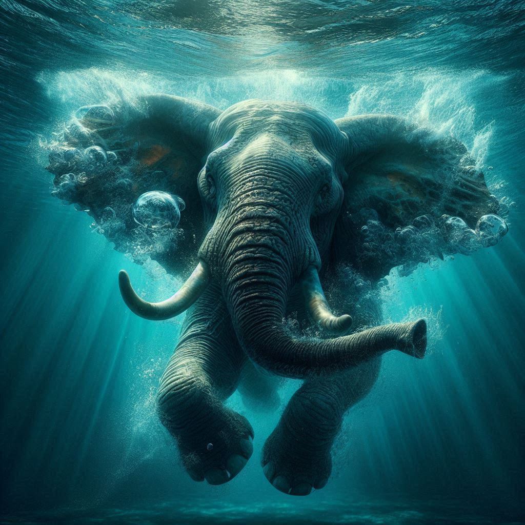 Swimming Elephant