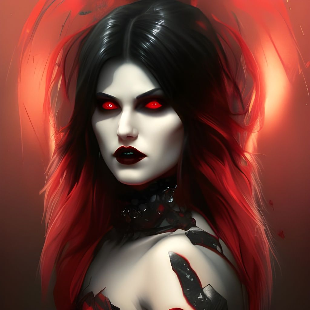 Goth vampire - AI Generated Artwork - NightCafe Creator