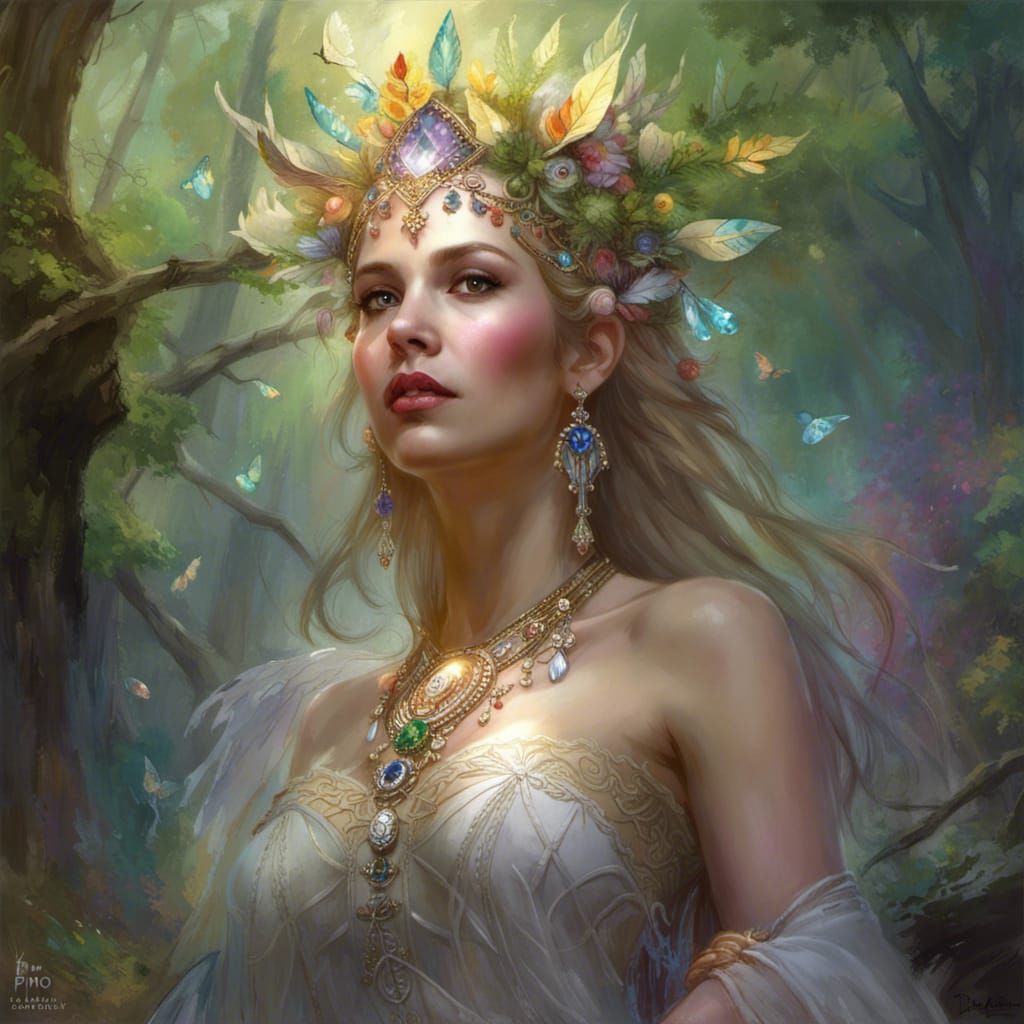 Goddess Rhiannon - AI Generated Artwork - NightCafe Creator