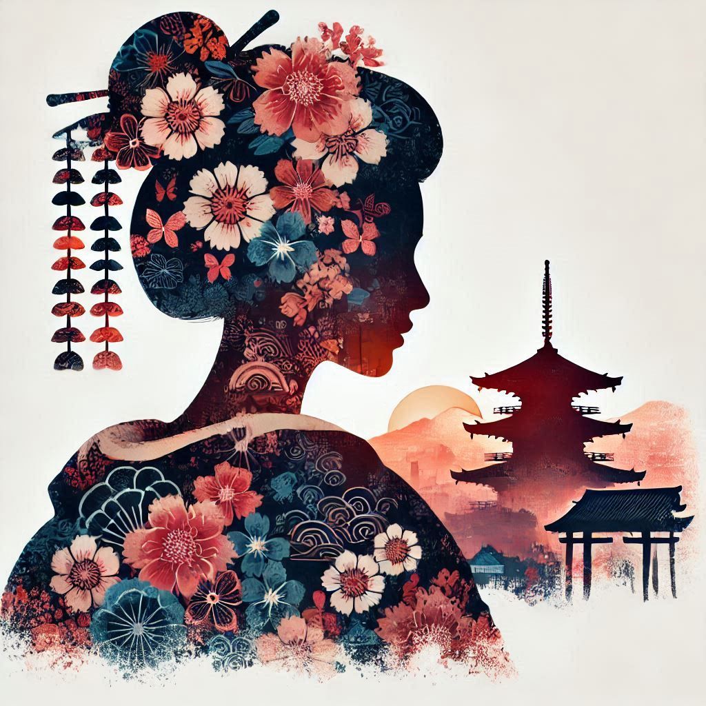 double exposure beautiful fantasy portrait landscape..