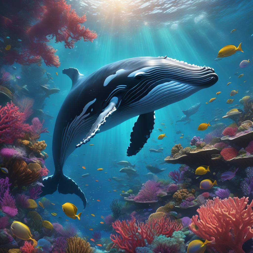 The whale - AI Generated Artwork - NightCafe Creator