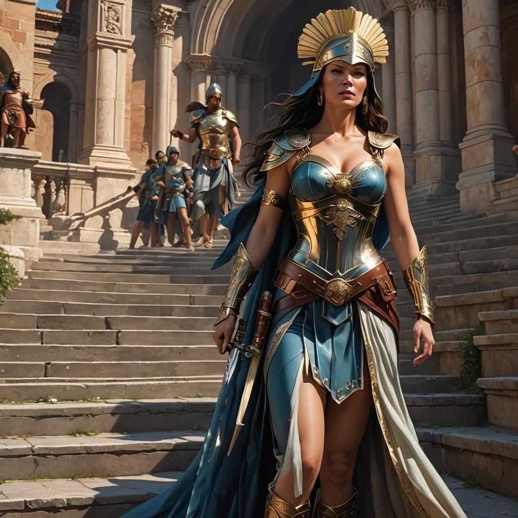 young Catherine Zeta Jones roman legion