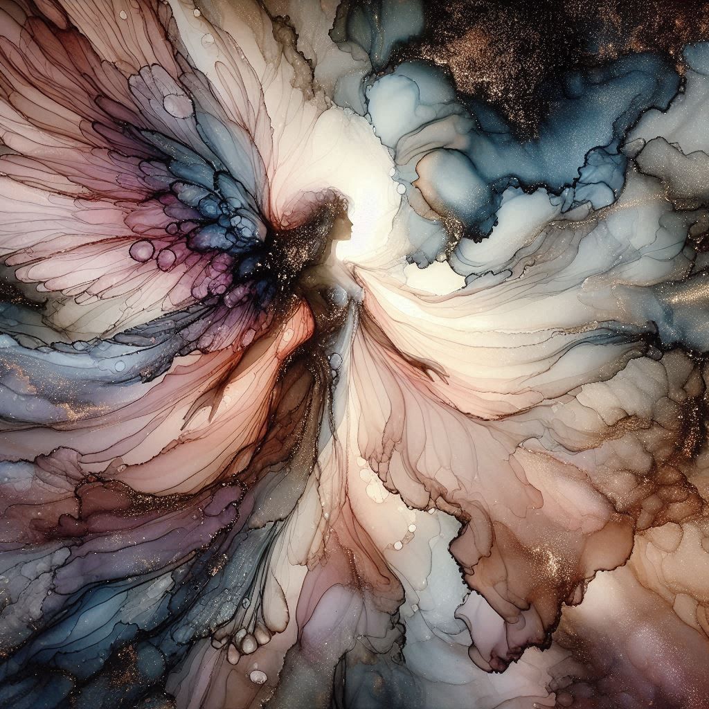 Alcohol Ink Angel
