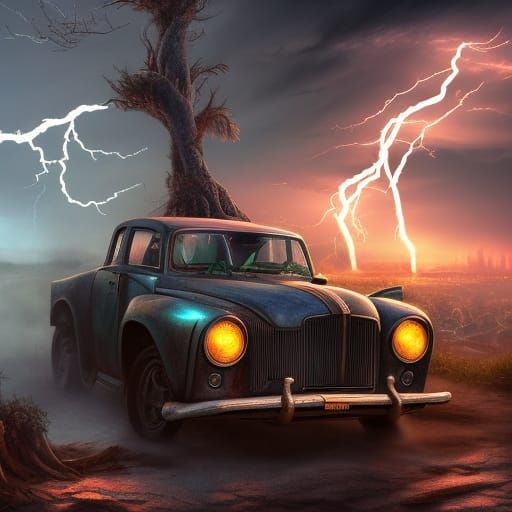 Greased Lightning HDR photorealistic intricately detailed hyperdetailed