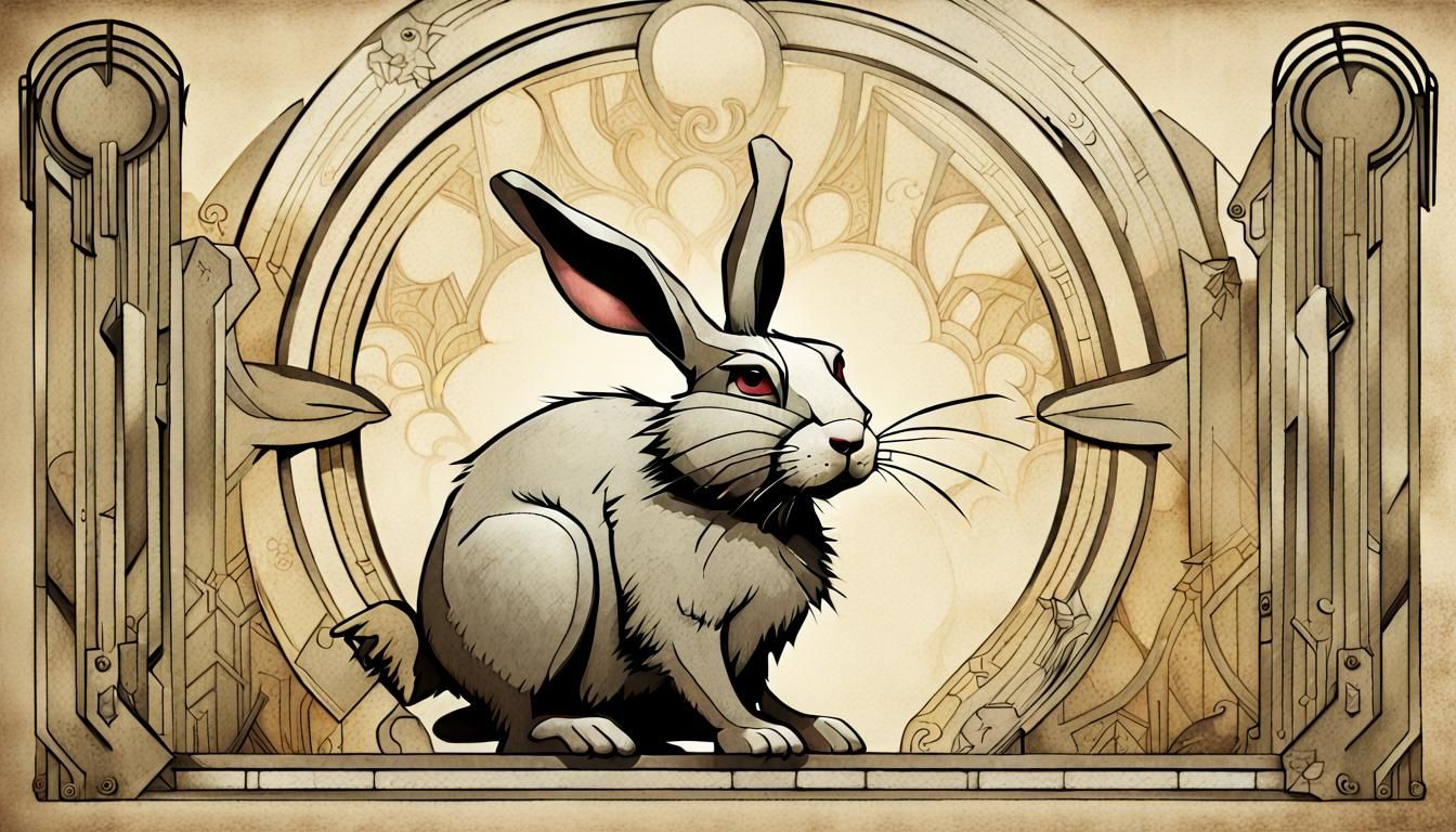 (Art Deco Rabbit:1.5) (by Gris Grimly/Tim Burton/Jean Baptiste Monge ...