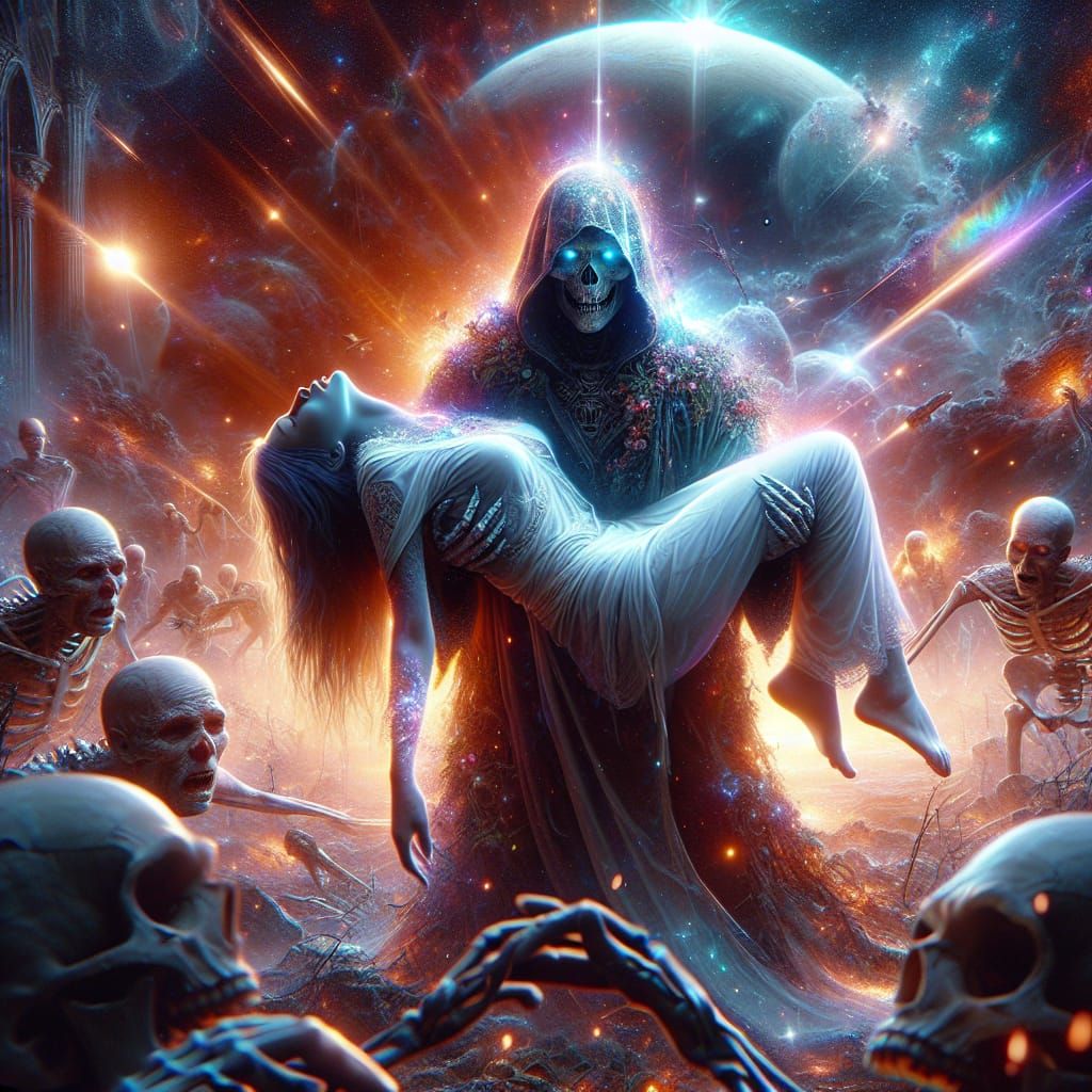 Create Cover Art for a song called: Hold You. Write the artist title above that: Pascal Rubinstein. hyperrealistic intergalactic Battle. Giv...