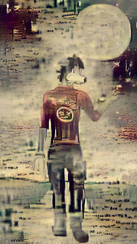 a fading friend walking into written memories