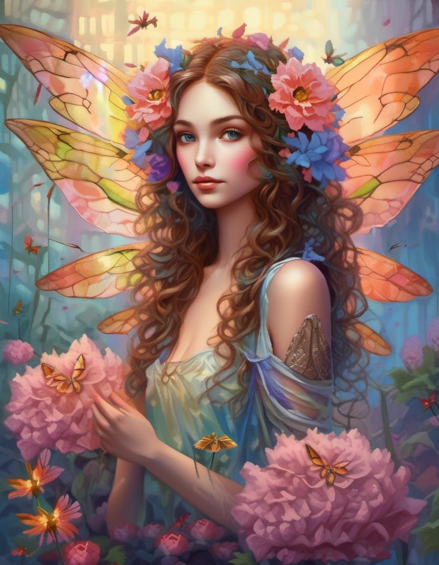 Little Flower Fairy 19 - AI Generated Artwork - NightCafe Creator