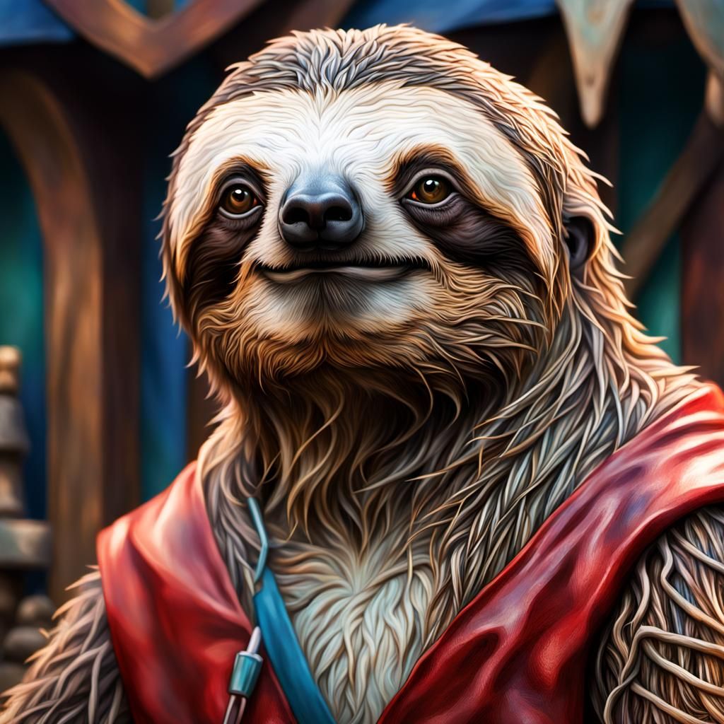 Renaissance faire sloth