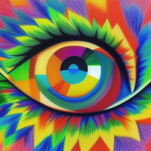 colorful eye  by @Makros