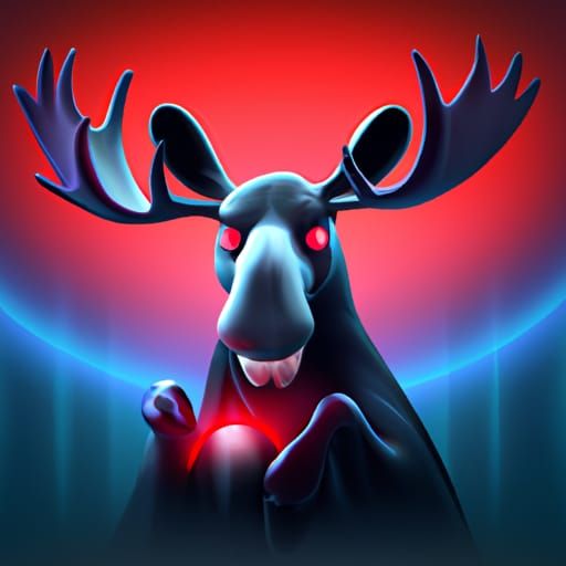 Evil Moose - AI Generated Artwork - NightCafe Creator