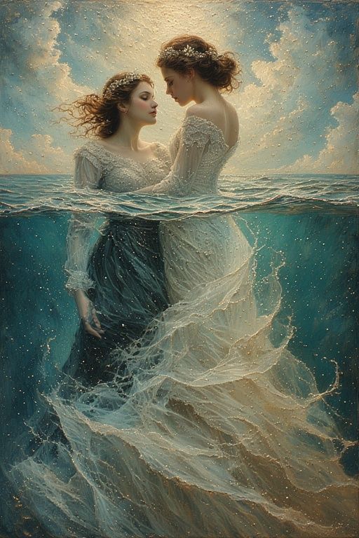 Underwater wedding portraits