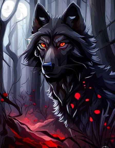 Black Wolf  by @Wolf