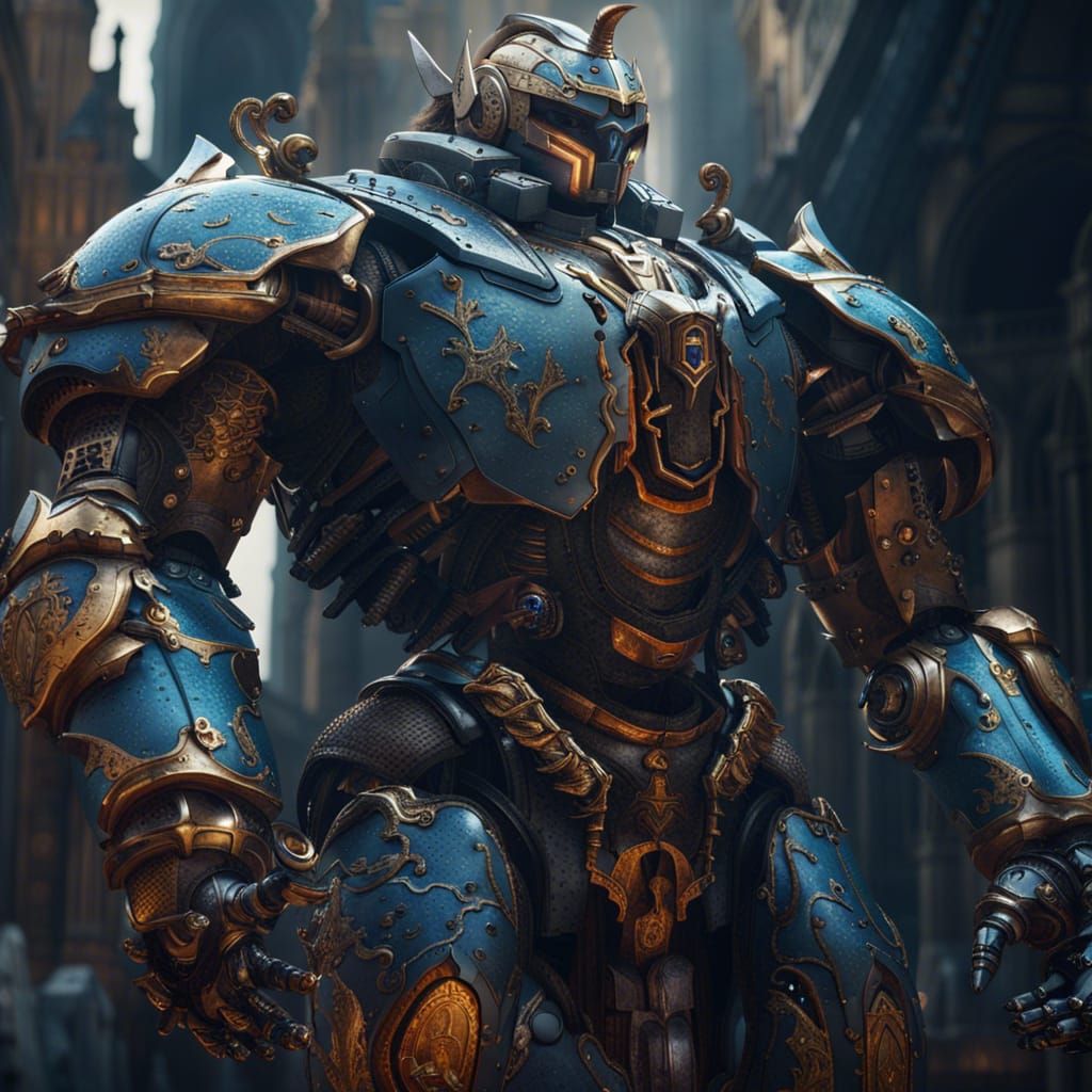 Giant Robot Knight - AI Generated Artwork - NightCafe Creator