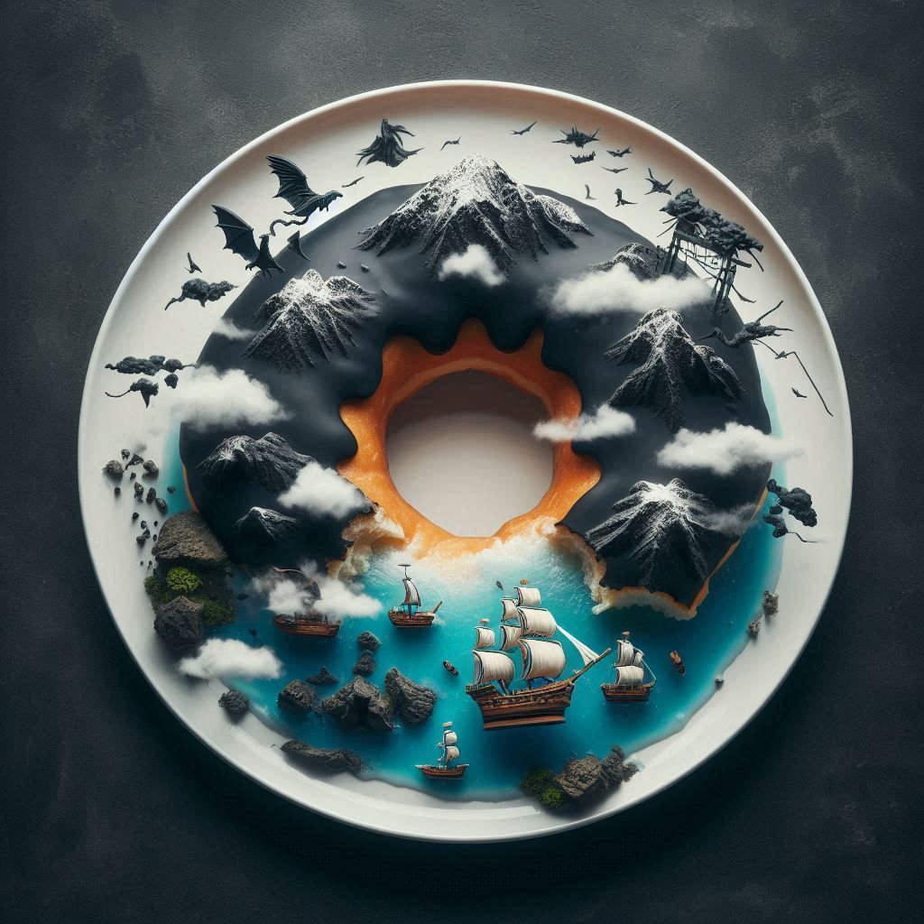 Donut with miniature