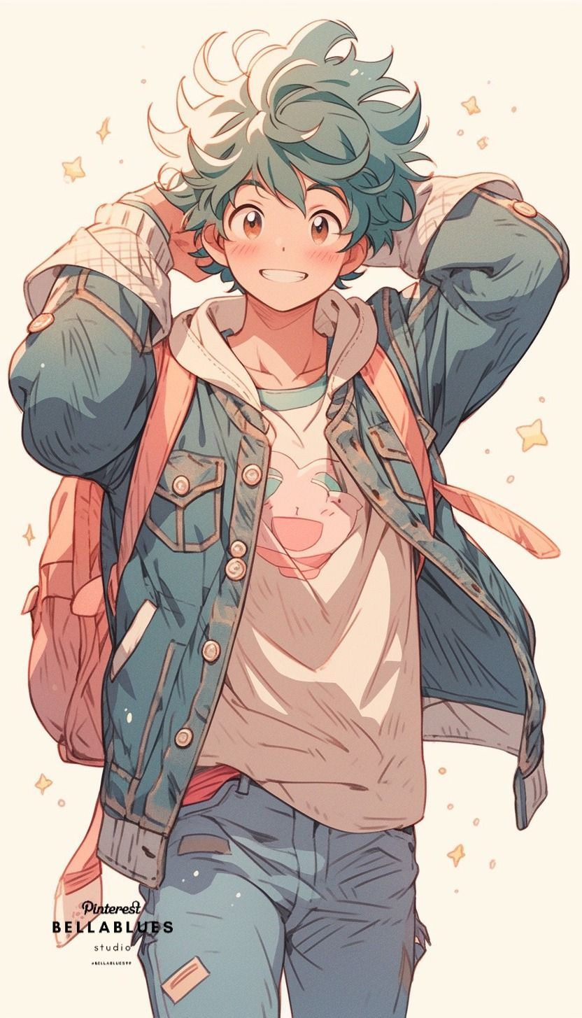 My hero academia Cute Deku - AI Generated Artwork - NightCafe Creator